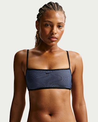 Женские  Nike Swim Ripple Texture Bralette Bikini Top