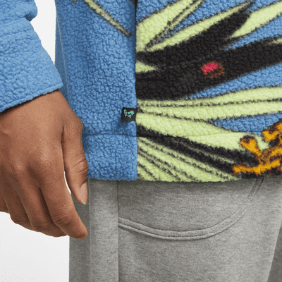 Chamarra abotonada de Sherpa para hombre LeBron