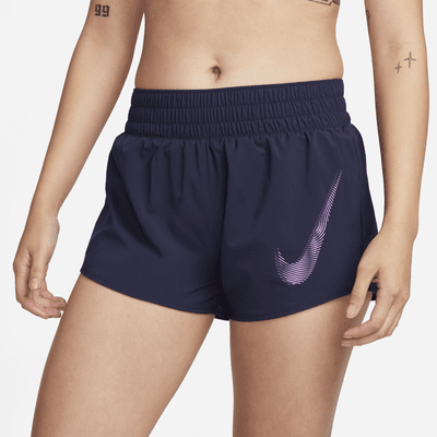 Nike Dri-FIT One Swoosh Women's Mid-Rise Brief-Lined Running Shorts