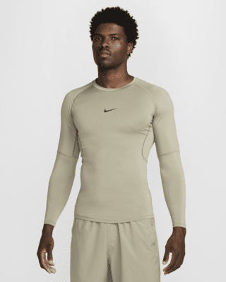 Мужские тайтсы Nike Pro Dri-FIT Tight Long-Sleeve Fitness Top для тренировок