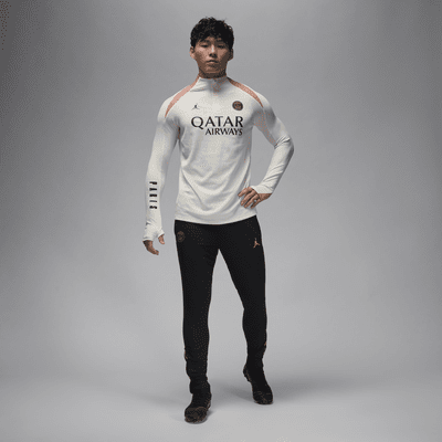 Maskinstrikket Paris Saint-Germain Strike Elite Third Jordan Dri-FIT ADV-fodboldtræningstrøje til mænd