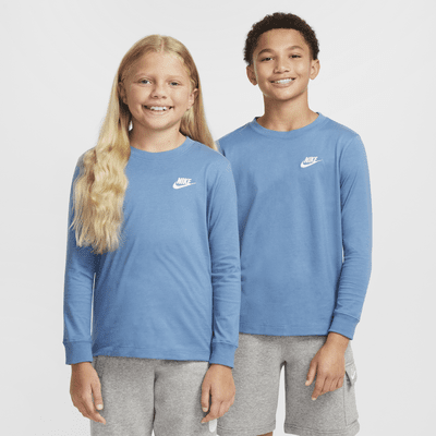 Playera de manga larga para niños grandes Nike Sportswear