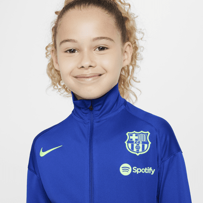 Tuta da calcio in maglia Nike Dri-FIT FC Barcelona Strike per bambino/a – Terza