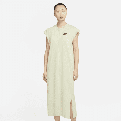 nike sportswear organic cotton short sleeve midi dress