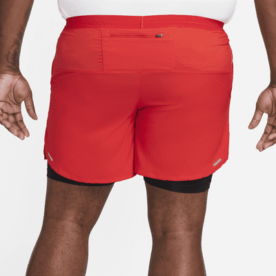 Shorts de running 2 en 1 Dri-FIT de 18 cm para hombre Nike Stride