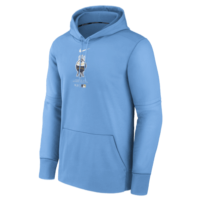 Milwaukee Brewers City Connect Practice Men's Nike Therma MLB Pullover Hoodie