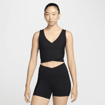 Nike One Fitted Rib Women's Dri-FIT Cropped Tank Top