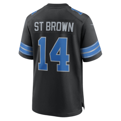 Jersey de fútbol americano Nike de la NFL Game para hombre Amon-Ra St. Brown Detroit Lions