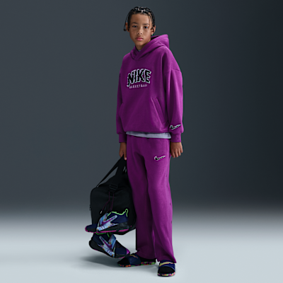 Sudadera con gorro sin cierre de tejido Fleece para niños talla grande Nike Culture of Basketball
