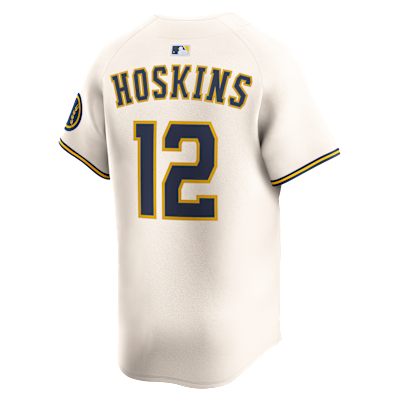 Rhys Hoskins Milwaukee Brewers Men's Nike Dri-FIT ADV MLB Limited Jersey
