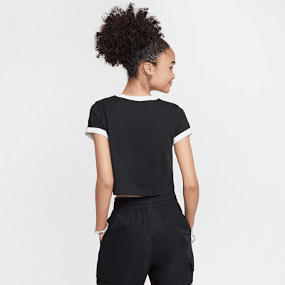 Nike Sportswear Cropped-T-shirt til større børn (piger)