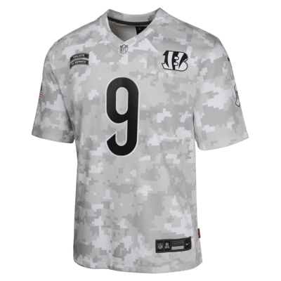 Joe Burrow Cincinnati Bengals Salute to Service Big Kids' Nike Dri-FIT NFL Limited Jersey