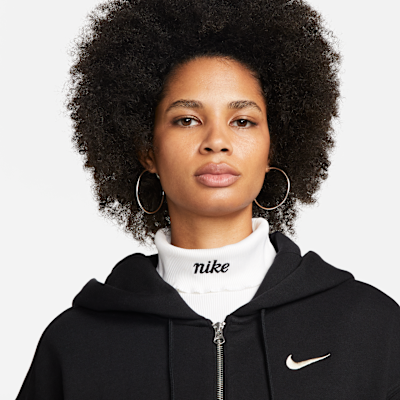 Sudadera con gorro con cierre completo de tejido Fleece oversized para mujer Nike Sportswear Phoenix
