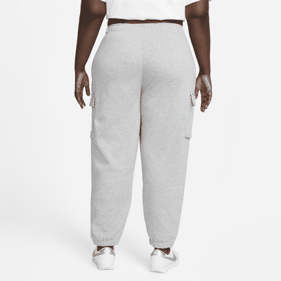 Pants de entrenamiento cargo oversized de tiro medio para mujer (talla grande) Nike Sportswear Club Fleece