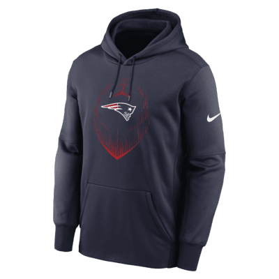 New England Patriots Icon Men’s Nike Therma NFL Pullover Hoodie