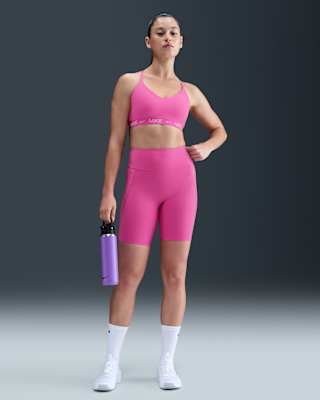 Женские шорты Nike Universa Medium-Support High-Waisted 8" Biker Shorts with Pockets