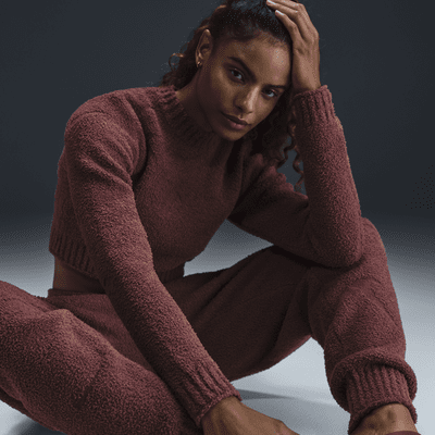 Playera de manga larga de tejido Knit ajustada para mujer Nike Sportswear Phoenix Cozy Bouclé