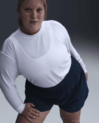 Женские  Nike One Relaxed Dri-FIT Long-Sleeve Top (Plus Size)