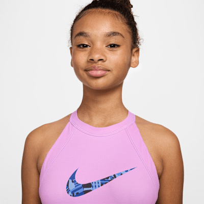 Leotardo de rendimiento de cuello halter Nike Gymnastics