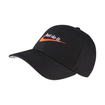 black and orange nike hat
