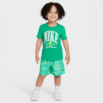 Conjunto de shorts de 2 piezas con estampado Rhythm infantil Nike Dri-FIT