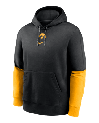 Мужское худи Iowa Hawkeyes Sideline Team Issue Club Nike College Pullover Hoodie