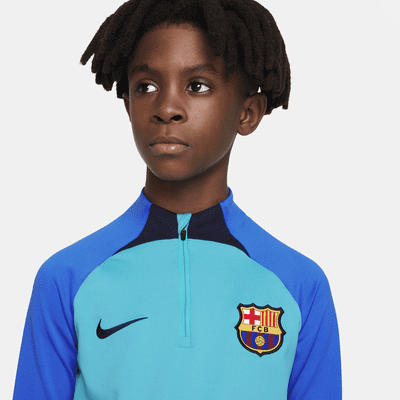 FC Barcelona Strike Big Kids' Nike Dri-FIT Soccer Drill Top