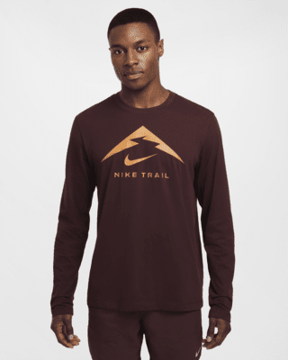 Мужская футболка Nike Dri-FIT Long-Sleeve Trail для бега