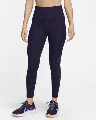 Женские тайтсы Nike Fast Mid-Rise 7/8 Printed Leggings with Pockets