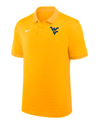 Мужские  West Virginia Sideline Victory Stripe Nike Dri-FIT College Polo
