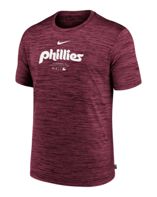 Мужская футболка Philadelphia Phillies Authentic Collection Practice Velocity Nike Dri-FIT MLB