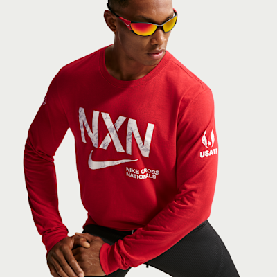 Playera de correr de manga larga para hombre Nike 2025 NXN