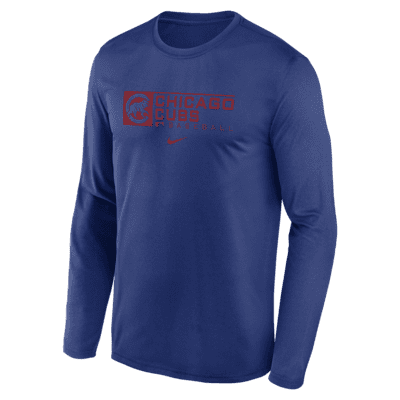 Men's Nike Red Chicago Cubs Large Logo Legend Performance T-Shirt