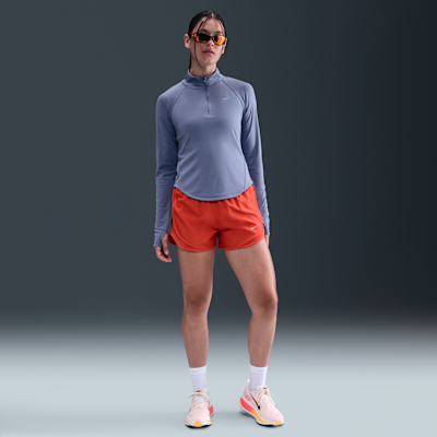 Nike Tempo Flash Dri-FIT hardlooptop met korte rits voor dames
