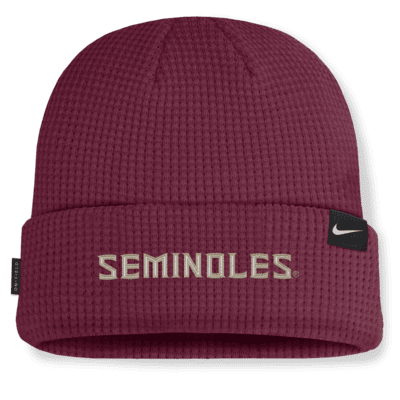 Gorro con dobladillo universitario Nike para hombre Florida State Seminoles Sideline Terra