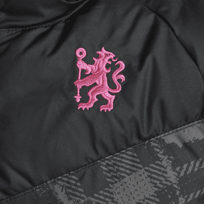 FC Chelsea Third Nike Football Jacke mit Synthetikfüllung und Kapuze (ältere Kinder)