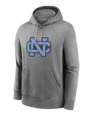 Мужское худи North Carolina Tar Heels Legacy Club Primary Logo Nike College Pullover Hoodie