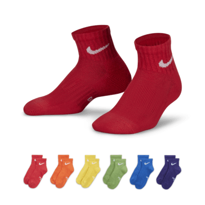 Nike Dri-FIT Younger Kids' Ankle Socks (6-Pack). Nike NL