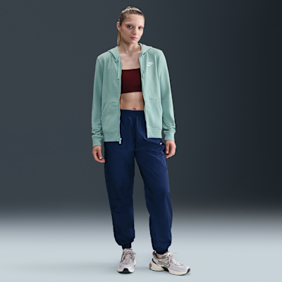 Sudadera con gorro de cierre completo para mujer Nike Sportswear Club Fleece