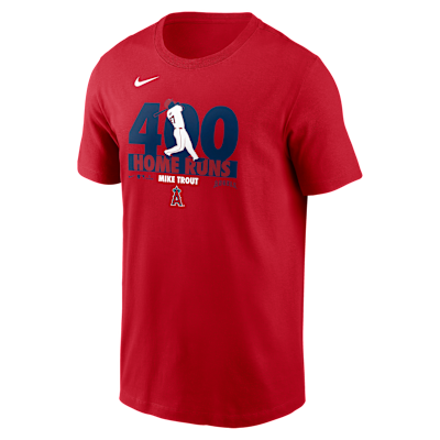Mike Trout Los Angeles Angels 400 Home Runs Men's Nike MLB T-Shirt