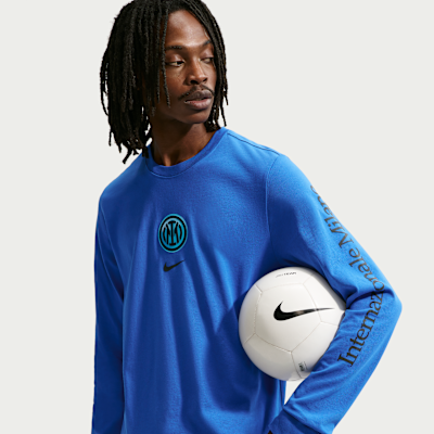 Inter Milan Men's Nike Soccer Long-Sleeve T-Shirt from Nike - $47