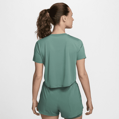 Playera de manga corta Dri-FIT cropped para mujer Nike One Classic