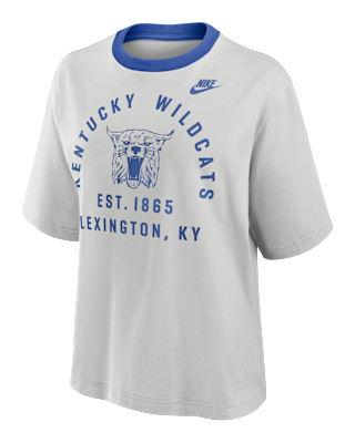 Женская футболка Kentucky Legacy Arch Script Boxy Nike College