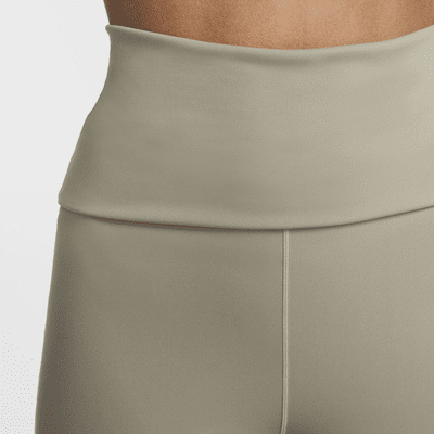 Pantaloni a vita alta con risvolto Dri-FIT Nike One – Donna