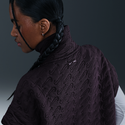 Oversized Nike Sportswear Phoenix Fleece-jacquardvest til kvinder