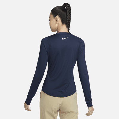 Playera de golf estampada de manga larga para mujer Nike Dri-FIT UV Victory