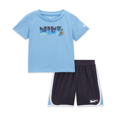 Nike Sportswear Coral Reef Mesh Shorts Set Baby 2-piece Set. Nike HU
