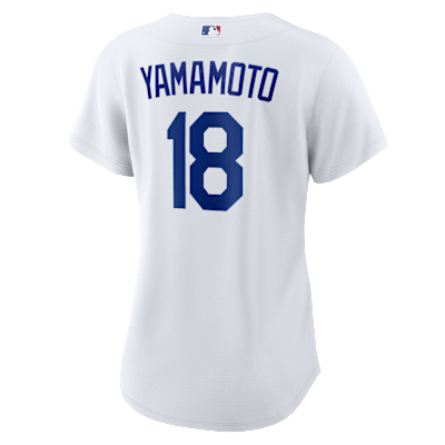Yoshinobu Yamamoto Los Angeles Dodgers 2025 World Series Participant Women's Nike MLB Replica Jersey