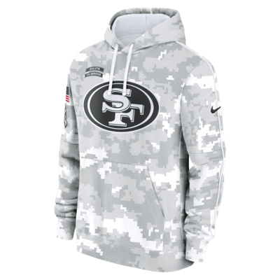 San Francisco 49ers Salute to Service Primary Edge Club Men's Nike NFL Pullover Hoodie