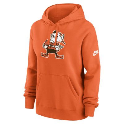 Sudadera con gorro sin cierre Nike de la NFL para mujer Cleveland Browns Club